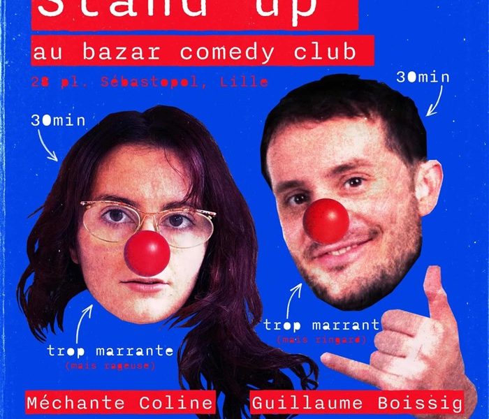 Photo de 1h de blagues avec Méchante Coline & Guillaume Boissig