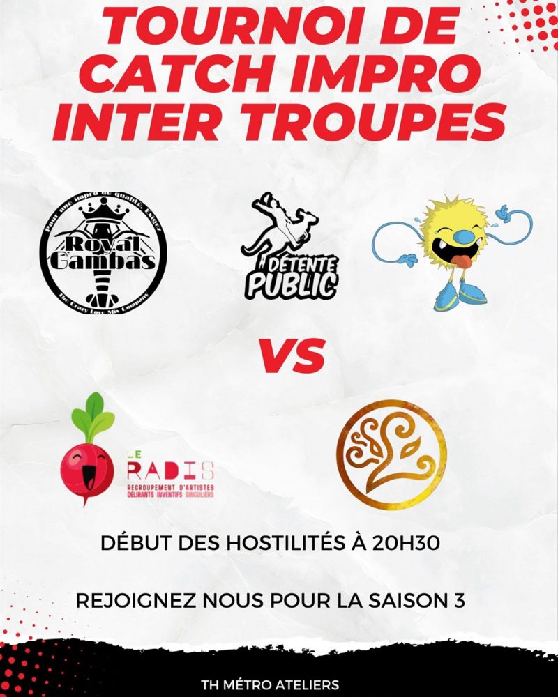 Tournoi de catch impro intertroupe de Lyon
